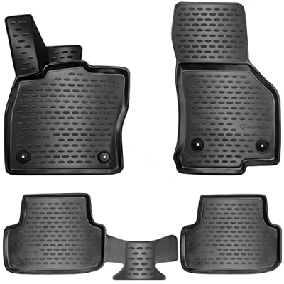 Immagine di ELMASLINE Set di Tappetini in gomma 3D per Citroen C3 (III) (2017 2024) con bordo alto Accessori
