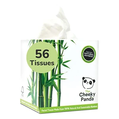 Immagine di The Cheeky Panda Fazzoletti di Carta 56 per Scatola Realizzati in bambù 3 Strati