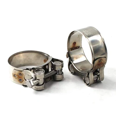 Immagine di 80 85mm morsetto a T in acciaio inox 304, per tubo resistente (2 pezzi)