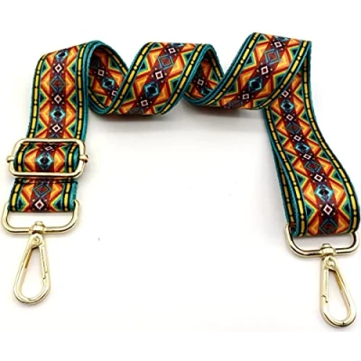 Immagine di Tracolla per Borse Donna Colorato Cinghia Della Borsa Larga, Regolabile con Gold Moschettone, Durevole Crossbody Borsa, Borsetta, Chitarra DIY Spalla Accessori Ragazze, 07