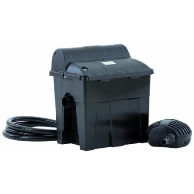 Immagine di OASE BioSmart 5000 50525 Filtro di flusso adatto per laghetti fino a 5 m3, sistema filtraggio, set completo con materiale filtrante, pompa laghetto e chiarificatore UVC