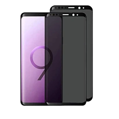 Immagine di 2 Pezzi Anti Spy Pellicola Protettiva in Vetro Temperato per Samsung Galaxy S9 Plus/Galaxy S8 Plus, Copertura Completa Privacy Protezione Schermo, Spia Durezza 9H Film