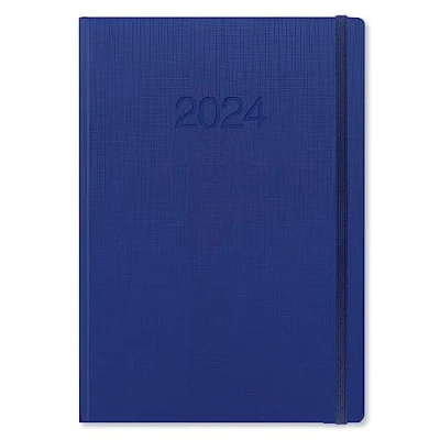 Immagine di LETTS Memo A4 settimana su 2 pagine (multilingue) Blue 2024
