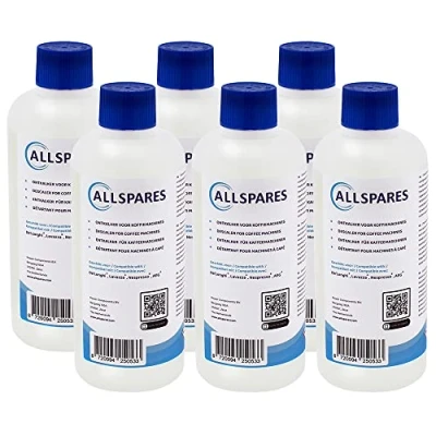 Immagine di Detergente liquido compatibile con Delonghi/AEG (6 x 500 ml) per macchine da caffè di AllSpares.