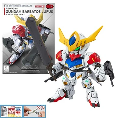Immagine di GUNPLA Bandai Modellino SD Ex Standard 014 Gundam BARBATOS Lupus Robot da Costruire MK57798/5057798, Colore, BAS5057798