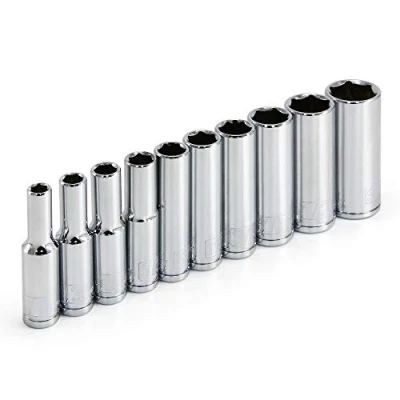 Immagine di Powerbuilt 640499 1/4 inch Drive SAE Deep socket set, pezzi