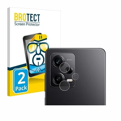 Immagine di brotect Pellicola Protettiva per Xiaomi Redmi Note 12 Pro 5G (SOLO Fotocamera) Protezione Schermo (2 Pezzi) [Trasparente, Anti Impronte]