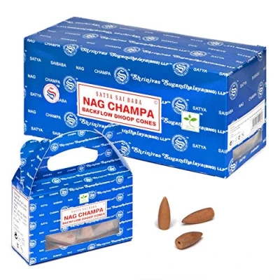 Immagine di B/6 Nag Champa Backflow Dhoop Cones by Satya
