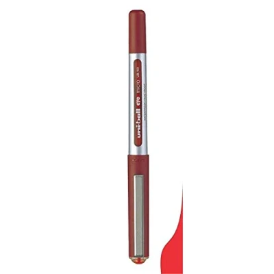 Immagine di Uni Ball Eye UB 150 Penna roller con punta micro da 0,5 mm, colore: nero, confezione 3 pezzi