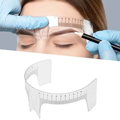 Immagine di righello per microblading, sopracciglia Strumento di misurazione durevole professionale portatile il trucco(Righello ponte nasale A)