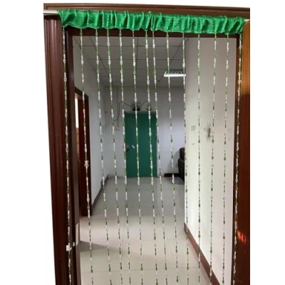 Immagine di ZiDeTang Tenda per porta con perline in acrilico, decorazione nappe, divisorio (verde, 100 cm x 190 m)