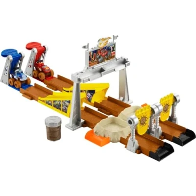 Immagine di ​Fisher Price Blaze and the Monster Machines mud Pit Race Track, vehicle playset with slime for preschool kids ages 3 years up