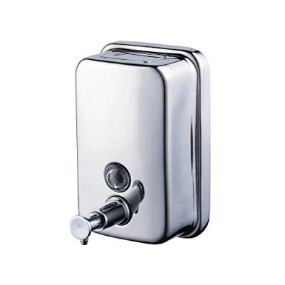 Immagine di Beelee Chrome Finish Double Sapone Shampoo Dispenser di gel, acciaio inossidabile 304, 800 ml
