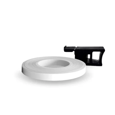 Immagine di Wheel Stripes Strisce Adesive per Cerchi Moto con Applicatore, Bianco Race, 7 mm x mt