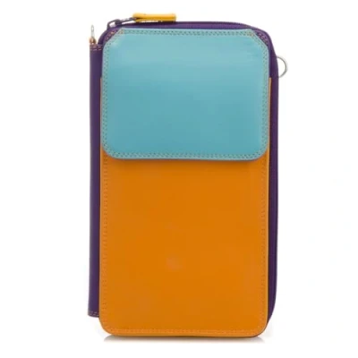 Immagine di mywalit Portafoglio donna in pelle con tracolla Zip Round Multi Purse with Shoulder Strap 1220 115 copacabana