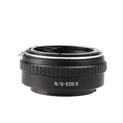 Immagine di Hersmay N/G EOSR Adattatore di montaggio per obiettivo Nikon G/F/AI/AIS/D/AF S, compatibile con fotocamere mirrorless Canon EOS R Full Frame