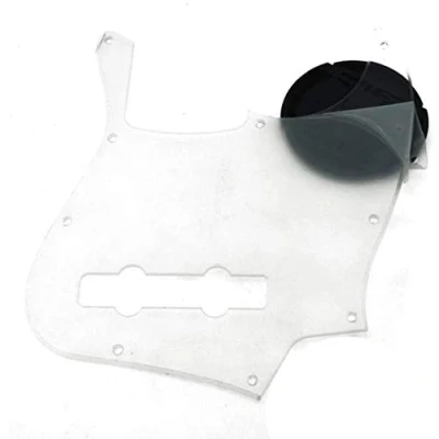Immagine di Dopro 5 Corde Jazz Bass Pick Guard J Scratch Plate per USA/Messicano Fender Trasparente/Trasparente