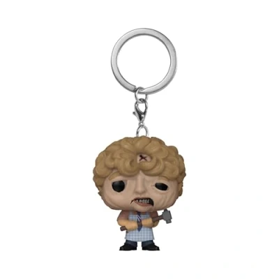 Immagine di Funko Pop! Keychain: Peppermint Leatherface Texas Chainsaw Massacre Mini Figura in Vinile da Collezione Novità Portachiavi Riempitivi per Calze Idea Regalo Merchandising Ufficiale