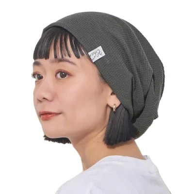 Immagine di CHARM Cappello Uomo Estivo Berretto Donna Cotone Slouchy Beanie Invernale Moda Coreana Giapponese Grigio Scuro (Style B)