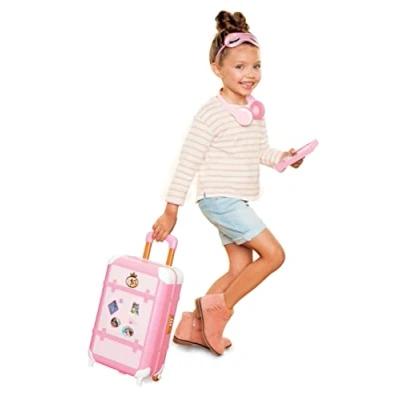 Immagine di Disney Princess Trolley Deluxe, set da gioco con valigia e accessori viaggio Style Collection. 14 per giochi di imitazione, incluso il passaporto! Dai 3 anni in su.