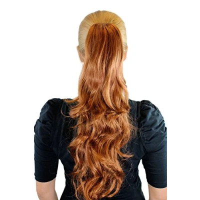 Immagine di WIG ME UP Extension Toupet Biondo Rame Coda di Cavallo Clip a Farfalla Ondulati Scalati circa 50 cm JL 0082 30