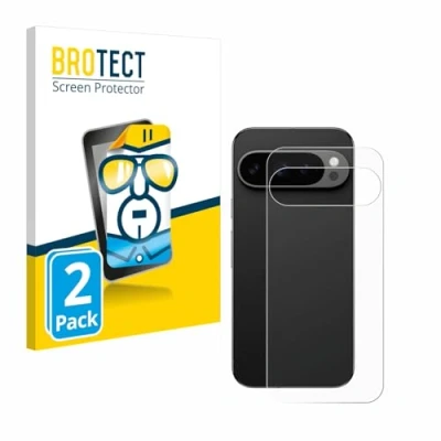 Immagine di brotect Pellicola Protettiva per Google Pixel 9 Pro (Posteriore) Protezione Schermo (2 Pezzi) [Trasparente, Anti Impronte]