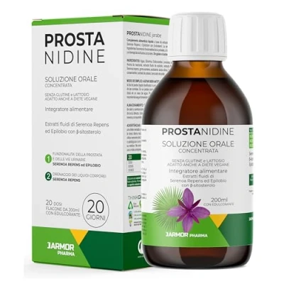 Immagine di Integratori Per Capelli, Serenoa Repens Saw Palmetto, Anticaduta Capelli Uomo e Donna, Crescita Integratore Prostata, Prostanidine Sciroppo 200ml J.Armor Pharma