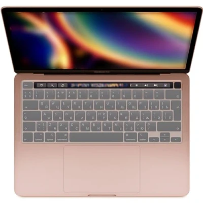 Immagine di MiNGFi Cover per tastiera in TPU MacBook Pro 16&quot; M1 (2019+) modello A2141 13&quot; (2020+) A2338 A2289 A2251 EU/ISO layout trasparente