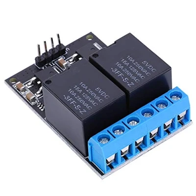 Immagine di Modulo Relè A 2 Canalidc 12V, Mcu Pulsante Scheda Trigger Autobloccante Bistabile Basso Impulso