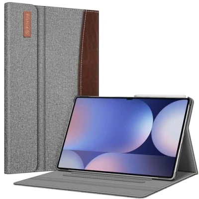 Immagine di FINTIE Custodia per Samsung Galaxy Tab S10 Ultra 2024/S9 2023/S8 2022 14.6 Pollici Tablet Multi angli Protettiva Case con Tasca Auto Sveglia/Sonno, Marrone