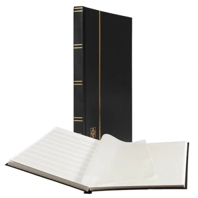 Immagine di Leuchtturm 324812 Album per Collezionisti di francobolli Stock Book Basic 32 Pagine Bianche A4 Copertina Non Imbottita Nera