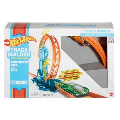 Immagine di Hot Wheels Track Builder Lanciatore per Loop con Macchinina, Giocattolo Bambini 4+ Anni, GLC90