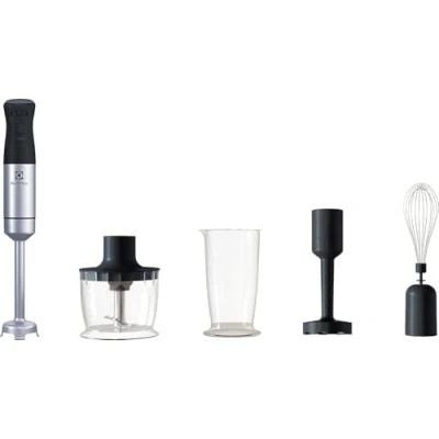 Immagine di Electrolux E5HB2 8SS Frullatore a immersione Create 5 in acciaio Inox e accessori, 1000W, funzione Turbo tecnologia TruFlow