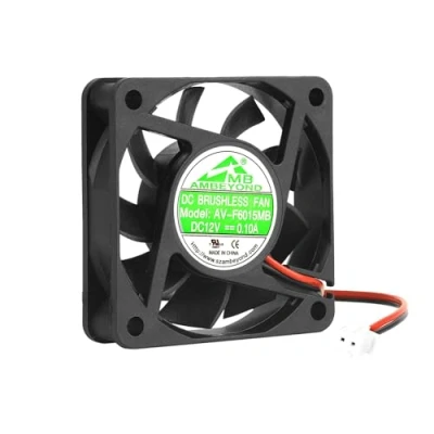 Immagine di 60 mm da 15 6015 12 V DC 0.10 A Cuscinetto Sfera Brushless Ventola di Raffreddamento 2pin