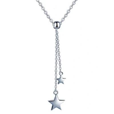 Immagine di Yumilok Collana in argento Sterling 925 con ciondolo a forma di stella, regolabile, Y, per donne e ragazze
