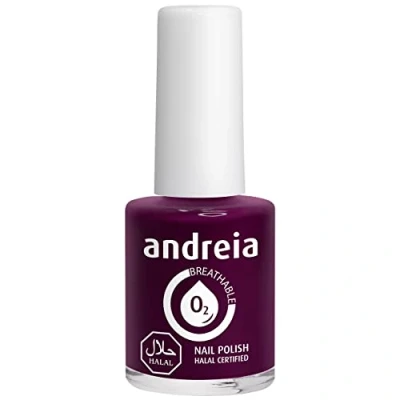 Immagine di Andreia Vernis Halal Smalto Vegan, Permeabile e Traspirante conforme ai requisiti Alta Qualità Colore B7 Viola Sfumature di Blu 10,5 ml