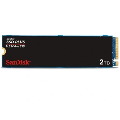Immagine di SanDisk SSD Plus 2TB, M.2 2280 PCIe Gen3 NVMe SSD, con velocità di lettura fino a 3200 MB/s