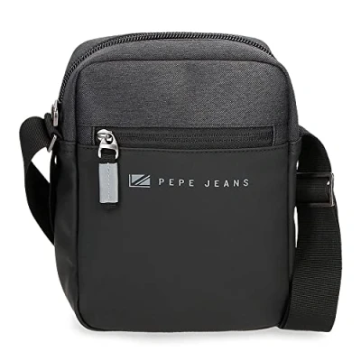 Immagine di Pepe Jeans Jarvis Tracolla media nero 17 x 22 6 cm Poliestere con dettagli in finta pelle