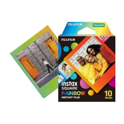 Immagine di Fujifilm Instax SQUARE RAINBOW WW 1 Pellicola per stampe istantanee colorato