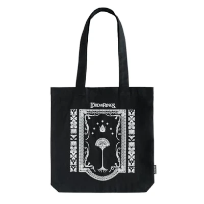 Immagine di Grupo Erik: Tote Bag Il Signore degli Anelli Borsa Anelli, Shopper 37 x cm, riutilizzabile in cotone, LOTR gadget, Regalo