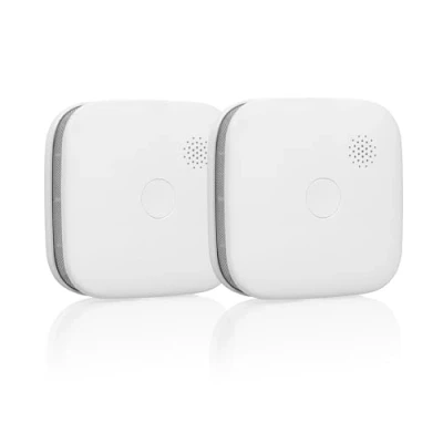 Immagine di Confezione da 2 rivelatori di fumo interconnettibili Smartwares Accoppiamento fino a 24 Batteria 5 anni Indicatore luminoso Pulsante test e silenzio FSM 11652