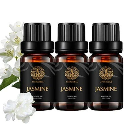 Immagine di Aromaterapia Jasmine oli essenziali di, 100% Pure gelsomino Profumo Set, 3*10ml terapeutico Grade Fragrance Set per diffusore,umidificatore,massaggi