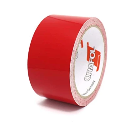 Immagine di 10m Strisce adhesive decorative per auto moto barca e modellismo in vari colori autoadesive Lunghezza (40mm, Rosso)