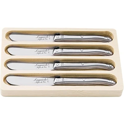 Immagine di Laguiole Style de Vie Coltello da Burro Premium Line, 4 Pezzi, Acciaio inossidabile