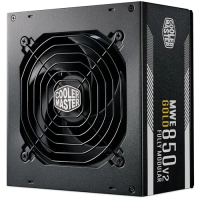Immagine di Cooler Master MWE Gold 850 V2 ATX 3.1 (spina EU) PSU Modulare Supporto 3.1, 80 PLUS da W, Cablaggio PCIe 5.1, Ventola FDB 120mm, Soglia Alta Temperatura, Garanzia 5 Anni
