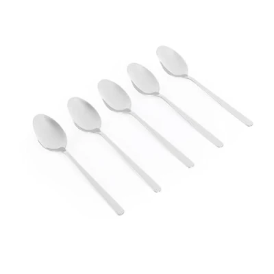 Immagine di Russell Hobbs RH03432EU7 6 cucchiaini Set Acciaio Inox Vienna, Posate con Finitura Lucida a Specchio, Cucchiaio da tè, stoviglie per la casa, Ristorante, Ufficio, Cucina, Aluminium