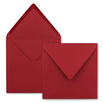 Immagine di GUSTAV NEUSER FarbenFroh® Buste quadrate per lettere senza finestra, rosa, 75 pezzi, 15,5 x cm, chiusura con colla da inumidire, biglietti di nozze, inviti e altro