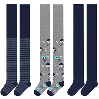 Immagine di Libella Set di 3 Collant per Bambino e Ragazzi Toddler Cotone Caldo Calzamaglia 27255B 86 92