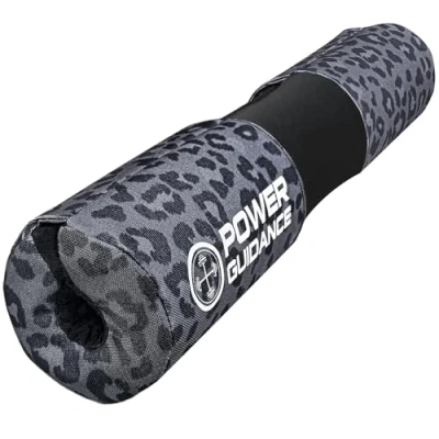 Immagine di POWER GUIDANCE Imbottitura per bilanciere, squat e squat, ideale polmoni, hip, sollevamento pesi, più adatta 50 mm, disponibile in molti colori (stampa leopardata)