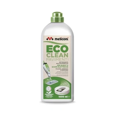 Immagine di Meliconi Eco Clean Detergente Pavimenti per Scope Elettriche e Robot, Multisuperficie, 1L